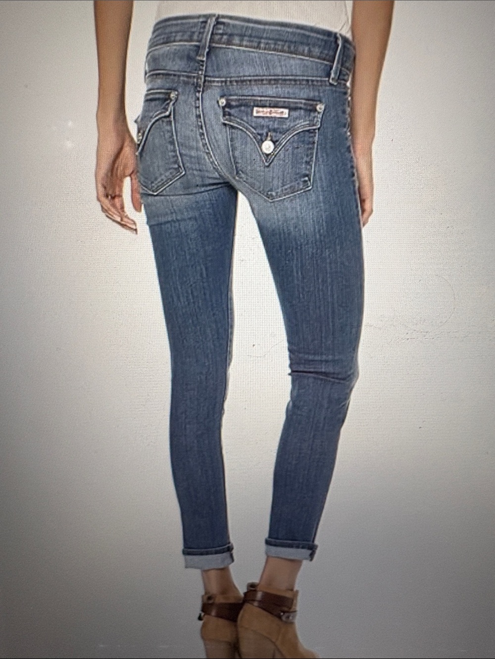 Hudson Jeans Nicole Ankle Skinny Jeans - Medium Blue Wash